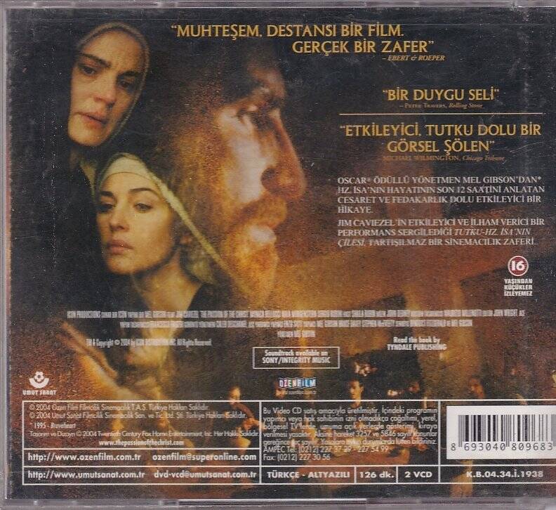 Tutku Hz. İsa`nın Çilesi VCD Film VCD8632 - 2
