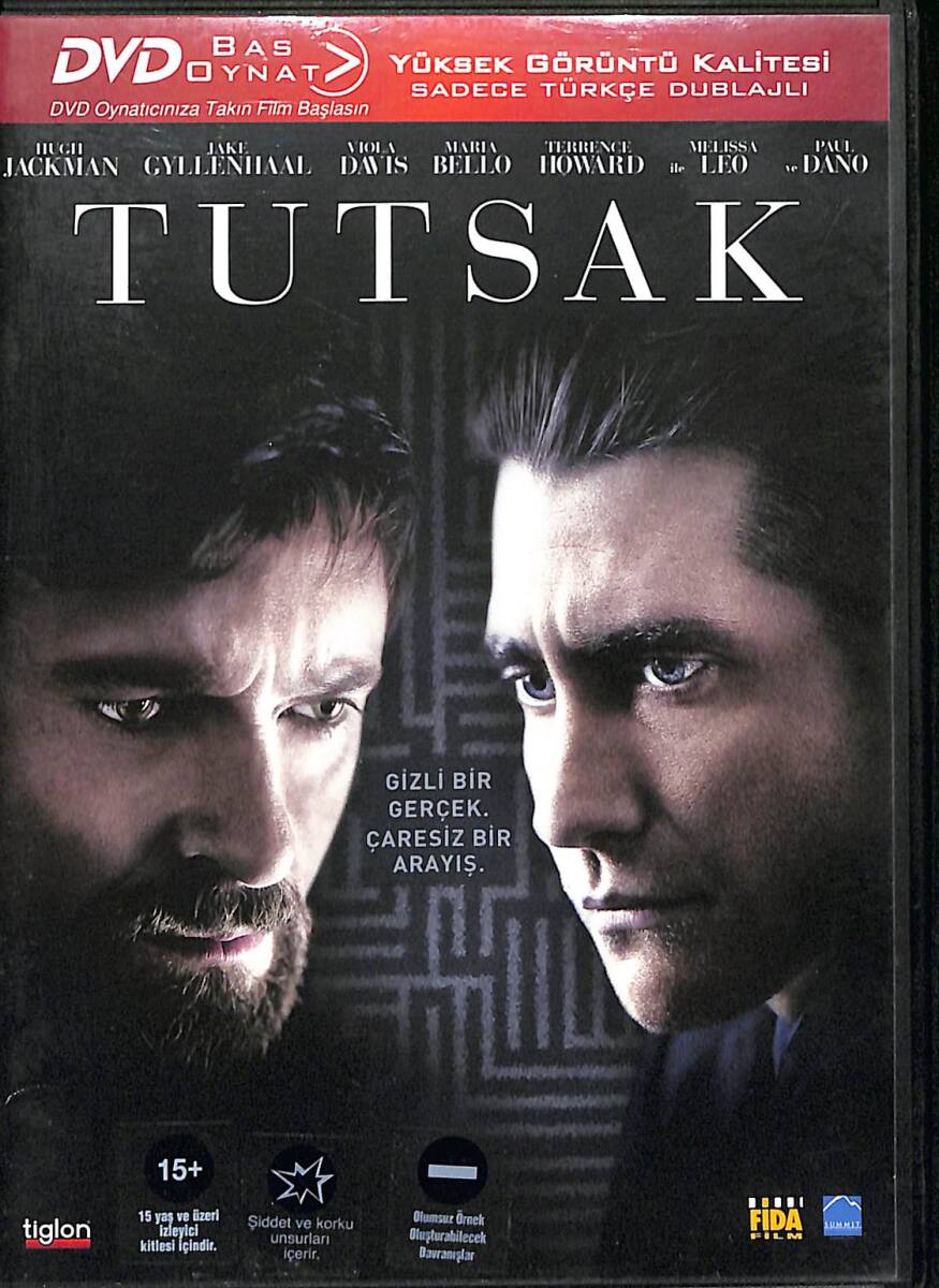Tutsak (Prisoners) – Orijinal DVD (İkinci El) * Hugh Jackman, Jake Gyllenhaal, Viola Davis, Maria Bello – 2013 * DVD3003 - 1