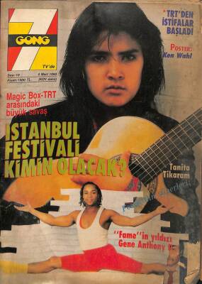 Tv`de 7 Gong Magazin Dergisi Sayı 10 4 Mart 1990 - Tom Cruise Ruhunu Benimle Paylaştı - Mickey Rourke - TRT`nin Favorisi, Kadir İnanır NDR64343 - 1