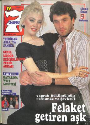 Tv`de 7 Gong Magazin Dergisi Sayı 13 28 Mart 1988 - Zeki Müren`den Şarkılı Belgesel - Nil Burak - Zorro`nun İşareti - İçinde MFÖ Kartpostalı Mevcuttur NDR63937 - 1