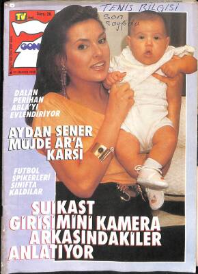 Tv`de 7 Gong Magazin Dergisi Sayı 26 27 Haziran 1988 - Yasemin Yalçım - Füsun Önal`ı 9. Köyden Kovamadılar - Aydan Şener Müjde Ar`a Karşı NDR63943 - 1