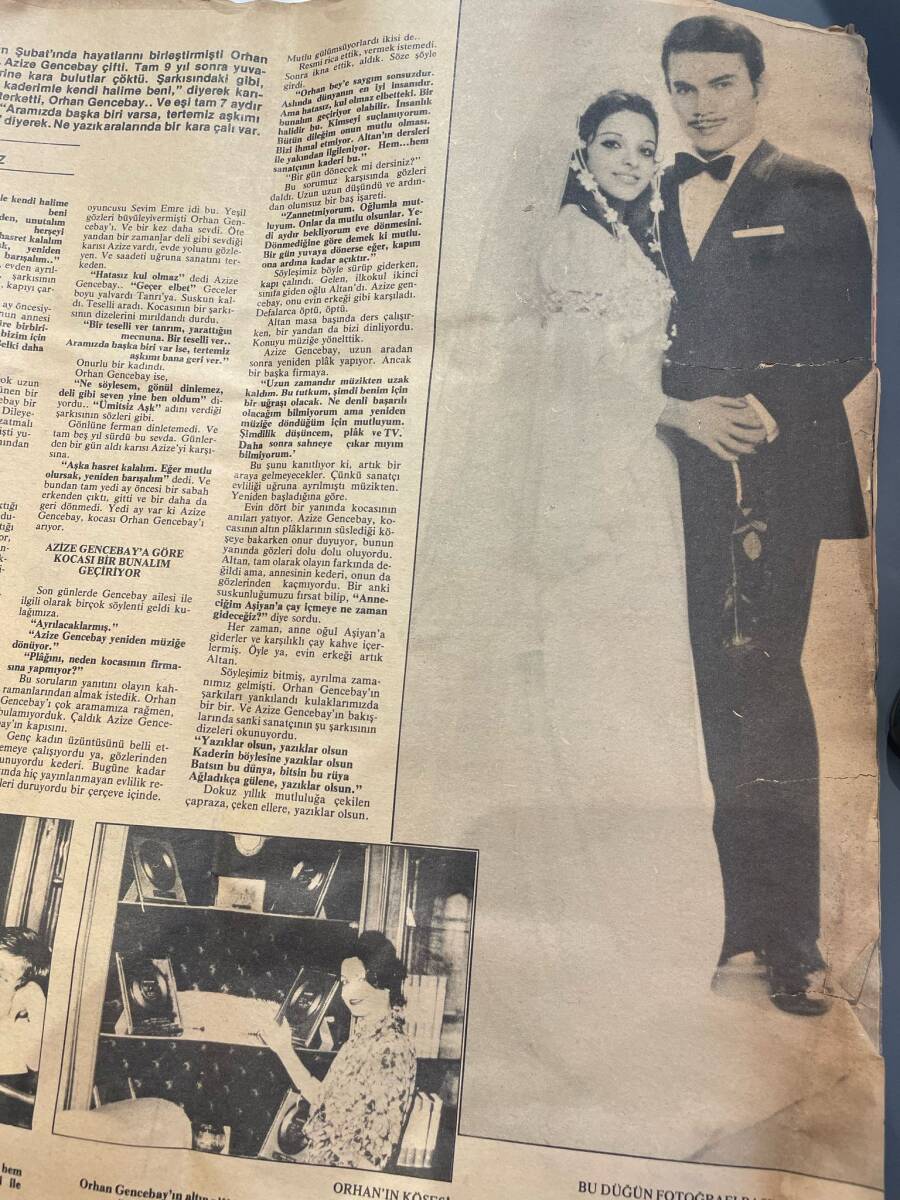 Tv'de 7 Gün 10 Nisan 1978 Sayı: 15 - TRT, Yılmaz Güney, Neşe Karaböcek Ve Orhan Gencebay'ı Affetti - Orhan Gencebay'ın Eşi Azize 7 Aydır Eşini Arıyor NDR93758 - 2