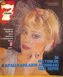 Tv'de 7 Gün Dergisi 12 Şubat 1979 Sayı : 7 - Seçil Heper'in Antikahanesi - Levent Kırca İçin Soluk Kesici 3 Ay NDR97981 - Gökçekoleksiyon