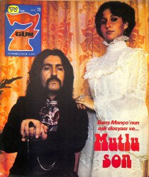 Tv'de 7 Gün Dergisi 24 Temmuz 1978 Sayı : 30 - Türkan Şoray 1 Numaralı Kadın - Barış Manço'nun Aşk Dosyası Ve... NDR97982 - Gökçekoleksiyon