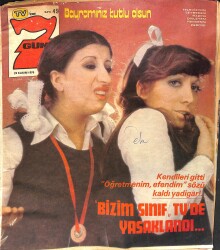 Tv'de 7 Gün Dergisi 29 Kasım 1976 Sayı: 49 - Aytaç Kardüz - Taner Şener - Müzik Dünyası Ateş Püskürüyor 