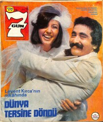 TVde 7 Gün Dergisi Sayı 26 21 Haziran 1976 - Kapak Levent Kırca, Baba Cartwright, Ülkü Aker, Tony Curtis, Nilüfer Posteri, Fatma Girik NDR84543 - Gökçekoleksiyon