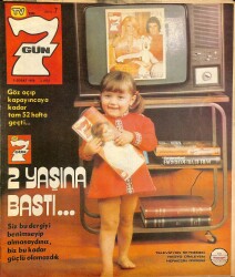 TVde 7 Gün Dergisi Sayı 7 9 Şubat 1976 - Filiz Akın, Nilüfer, Robert Mitchum, Şenay Posteri, Samantha Eggar, Yul Brynner NDR84544 - Gökçekoleksiyon