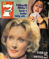 TVde 7 Gün Dergisi Sayı38 16 Eylül 1978 Rus TVsi Türkan Şoraya Kapılarını Açtı, İran Şahı, Marlon Brando, İlhan İremin Güllü Davası, Işıl Yücesoy NDR44141 - 1