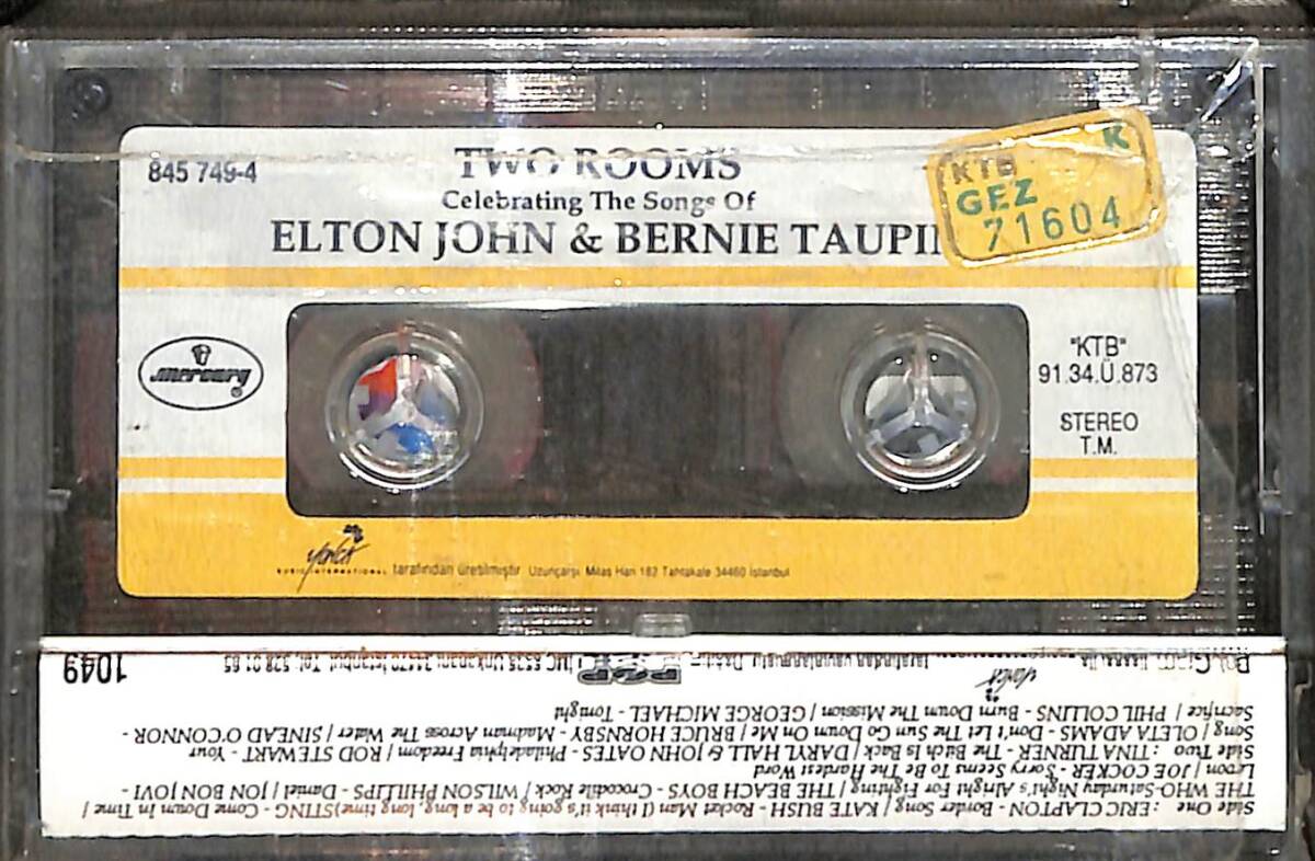 Two Rooms: Celebrating The Songs Of Elton John & Bernie Taupin Kaset (Sarı Bandrol - Sıfır) KST27046 - 2