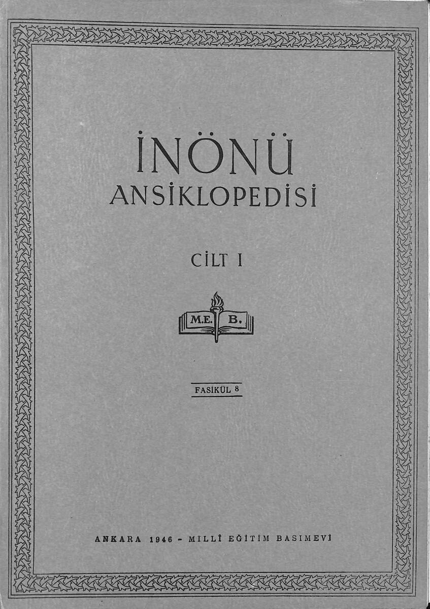 İnönü Ansiklopedisi Cilt 1 Fasikül 8 NDR91504 - 1