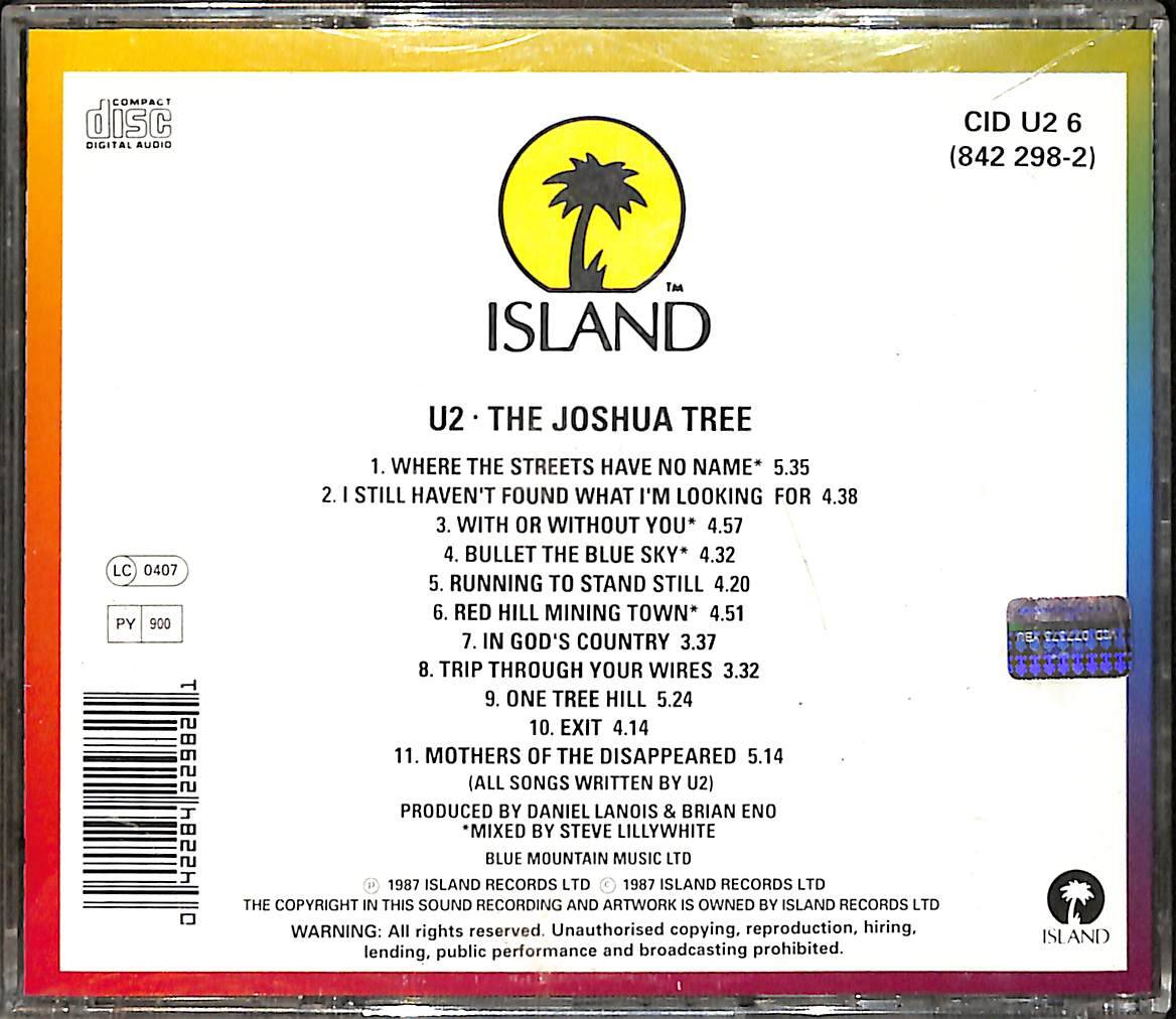 U2 - The Joshua Tree (İkinci El) CD5184 - 2