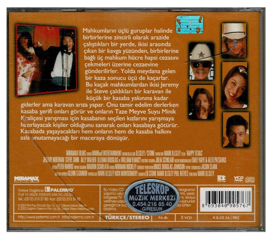 Üçkağıtçılar - Happy Texas VCD Film VCD83 - 2