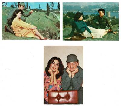 Üçlü Askerlik ve Özlem Temalı Kartpostal KRT7971 - 1