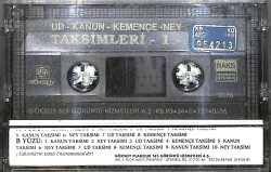 Ud, Kanun, Kemençe, Ney Taksimleri 1 Kaset (İkinci El) KST26682 - 2