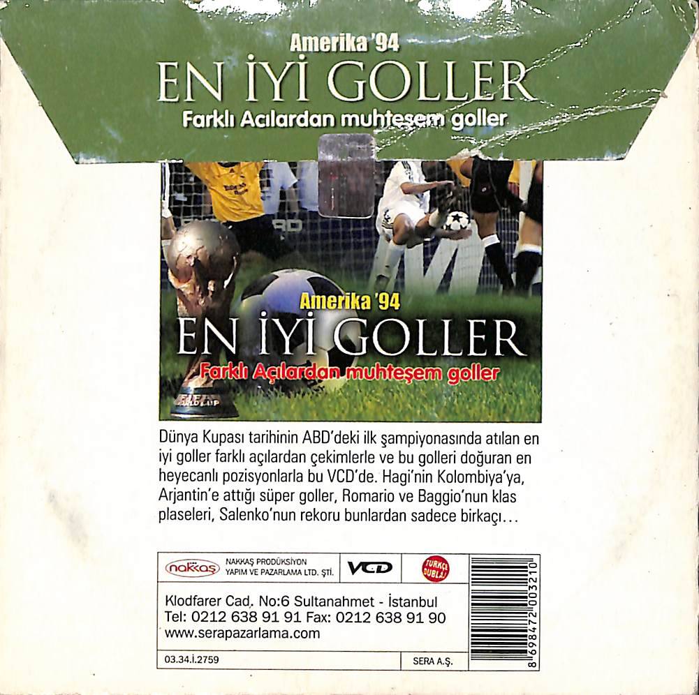 Amerika 94 En İyi Goller ( Farklı Açılardan Muhteşem Goller ) VCD Film VCD26698 - 2
