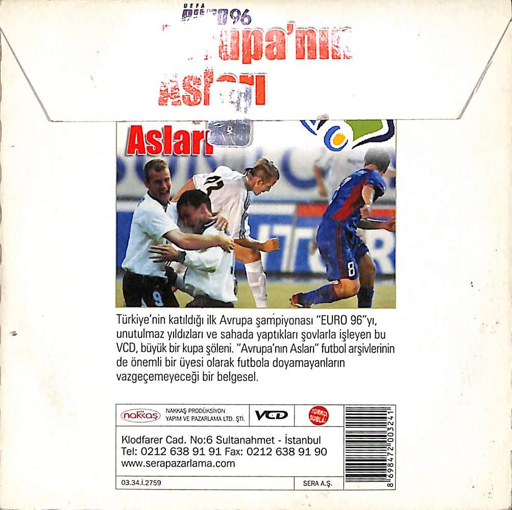 Uefa Euro 96 Avrupa'nın Asları VCD Film VCD26705 - 2