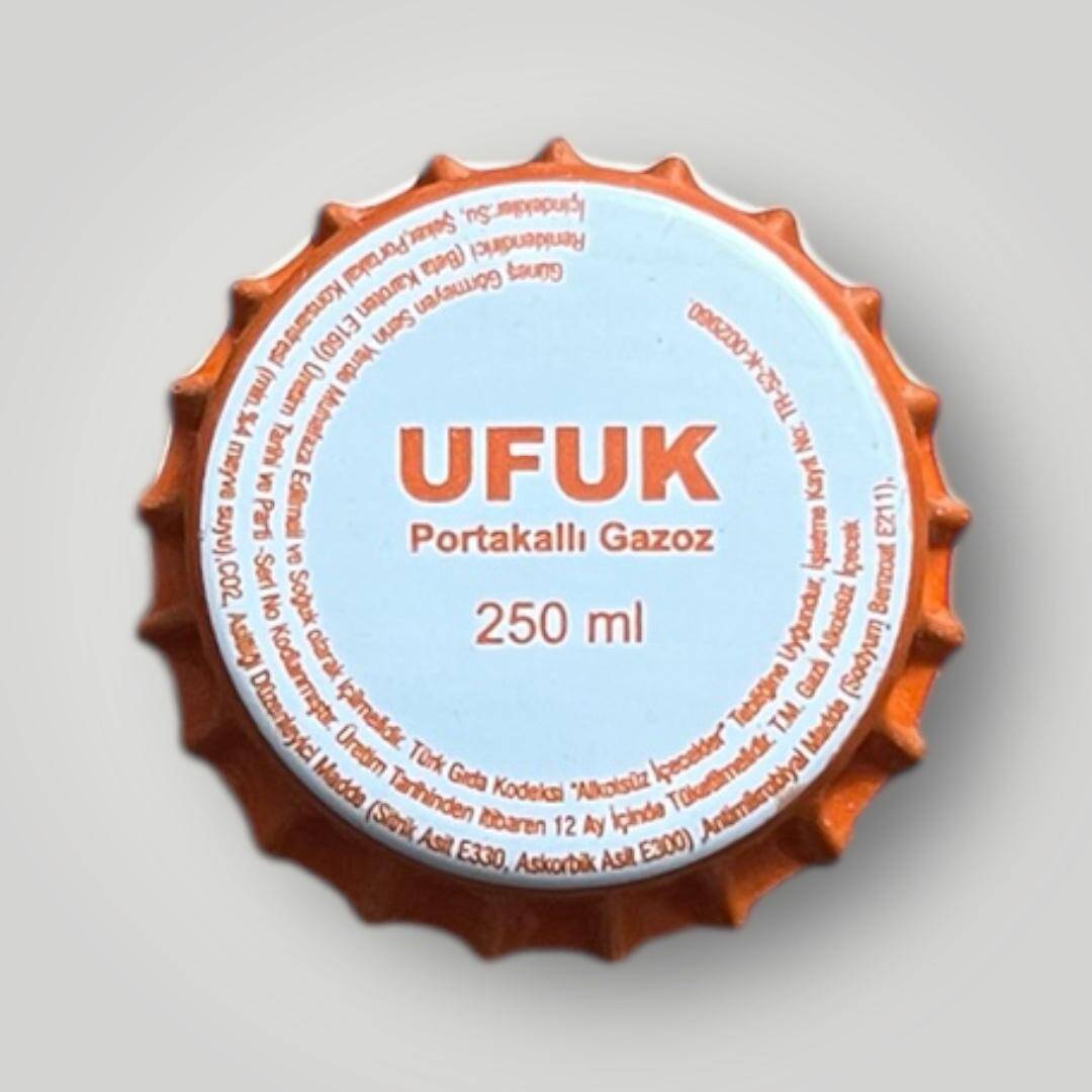 UFUK Portakallı Basılmamış Gazoz Kapağı CMK1369 - 3