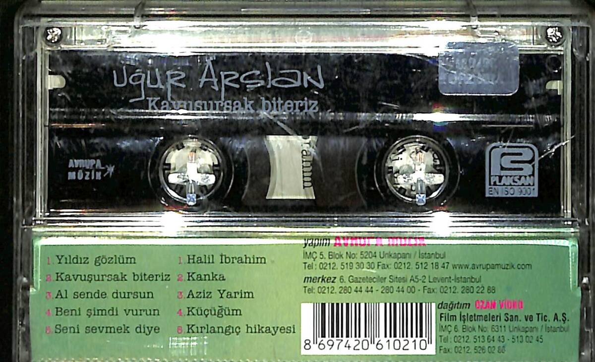 Uğur Arslan - Kavuşursak Biteriz Kaset (İkinci El) KST27689 - 2