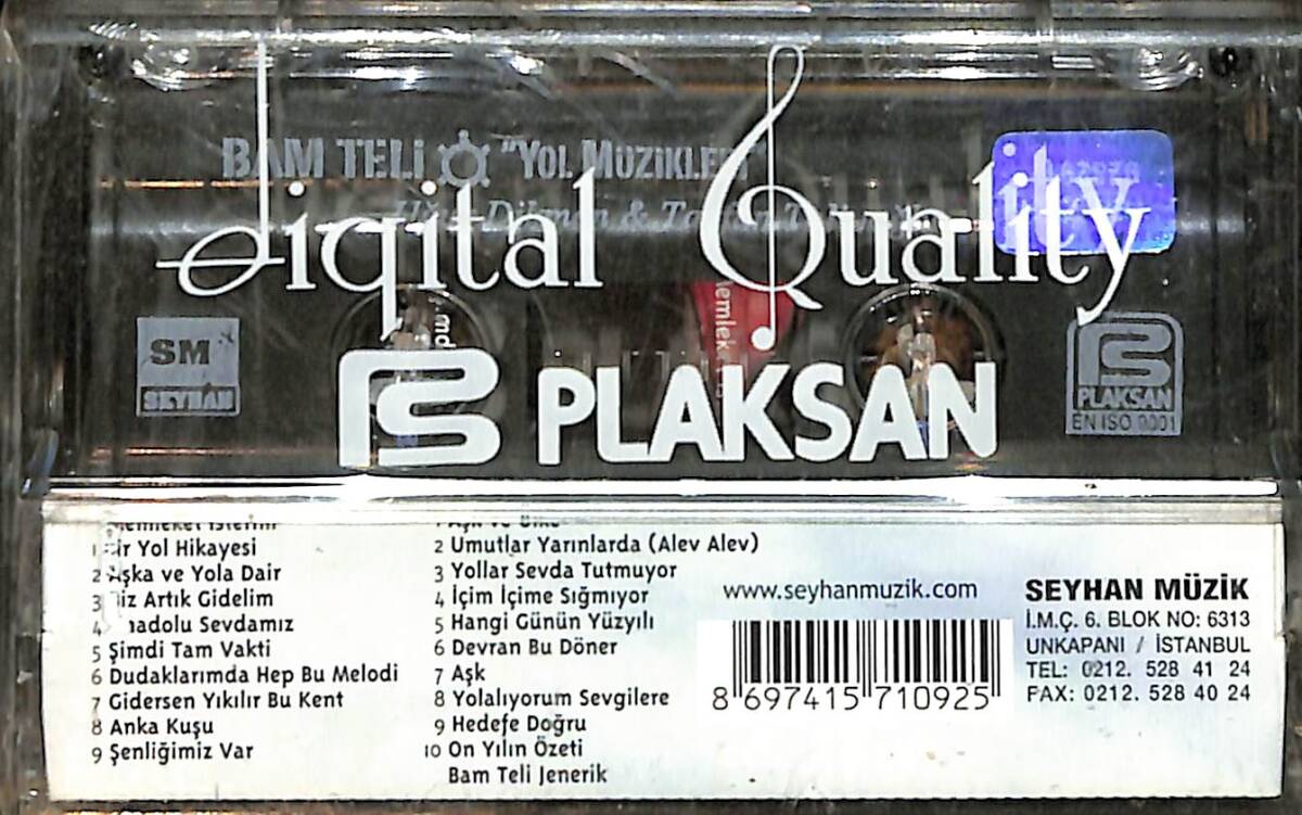 Uğur Dikmen&Tayfun Talipoğlu - Bam Teli ''Yol Müzikleri'' Kaset (Sıfır) KST26801 - 2