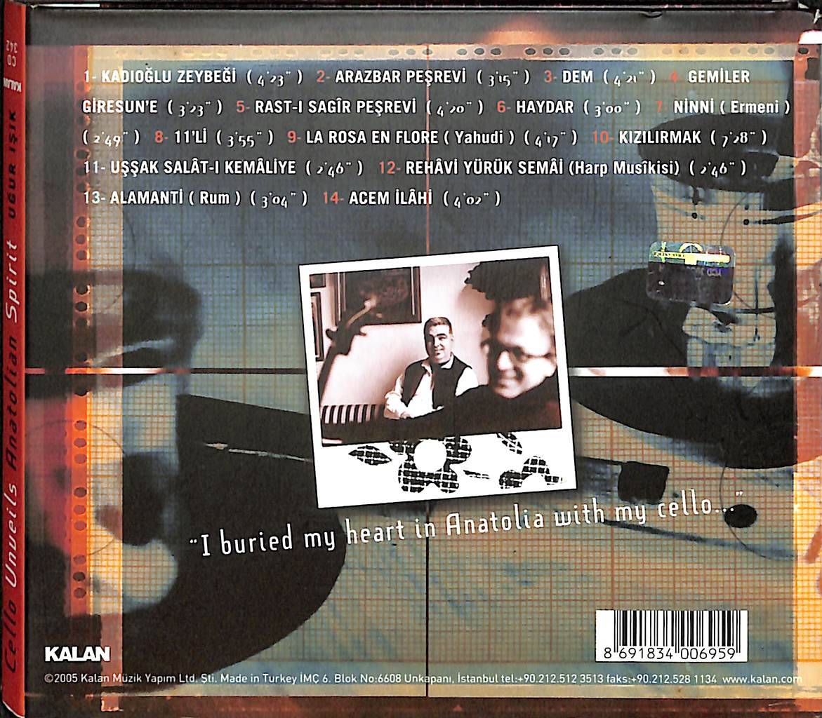 Uğur Işık - Cello Unveils Anatolian Spirit CD (İkinci El) CD4506 - 3