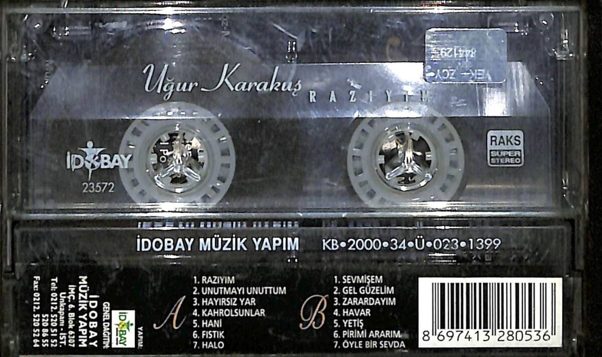 Uğur Karakuş - Razıyım Kaset (İkinci El) KST28154 - 2