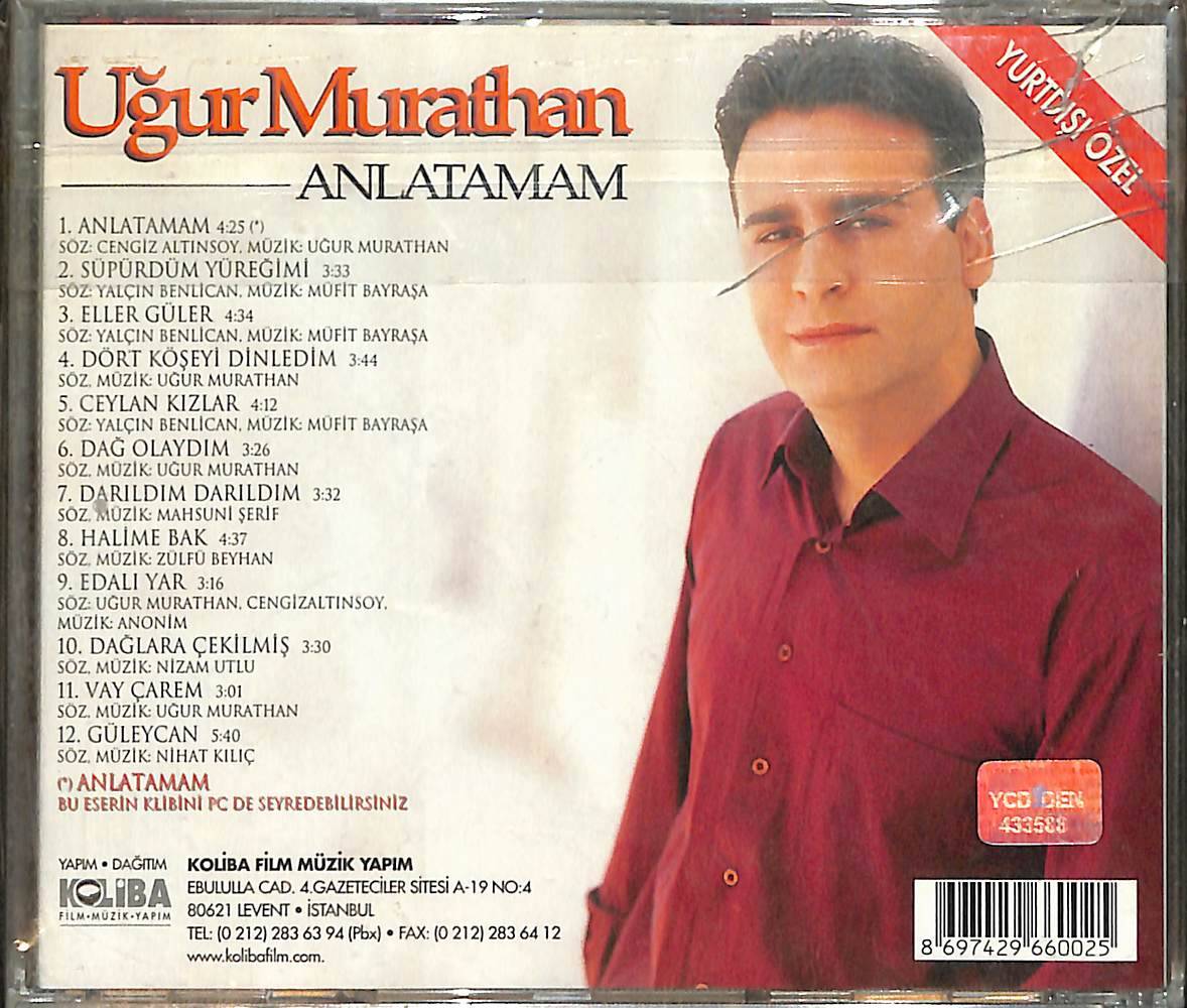 Uğur Murathan - Anlatamam CD (Sıfır) CD4754 - 2