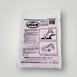 Uğur Üçgen Çocuk Bezi (Alman Tipi Büyük Boy) Türk Malı - Sıfır Poşetinde *Pembe Renk* AOB5068 - 2