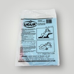 Uğur Üçgen Çocuk Bezi (Alman Tipi Büyük Boy) Türk Malı - Sıfır Poşetinde *Mavi Renk* AOB5069 - 2