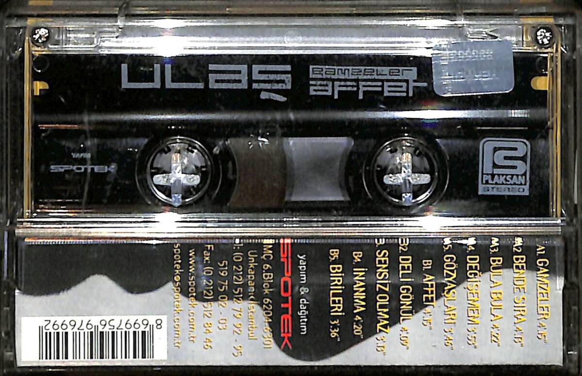 Ulaş - Affet Kaset (İkinci El) KST29110 - 2