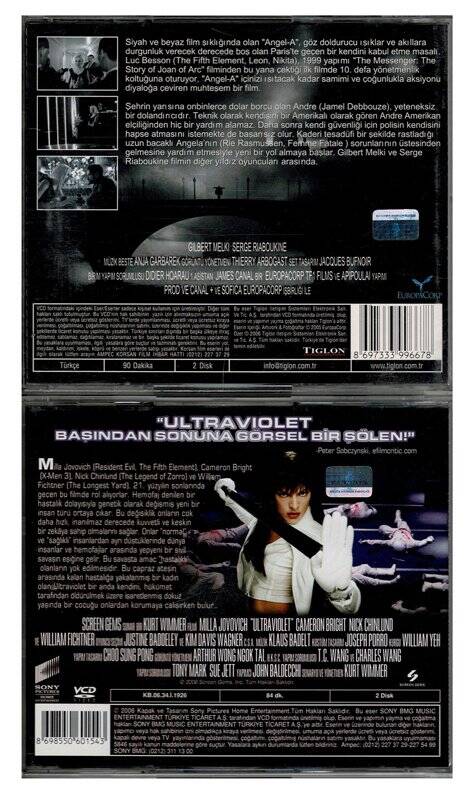 Ultraviolet Angela - 2 Adet VCD Film VCD715 - 2