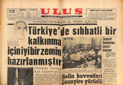 Ulus Gazetesi 1 Eylül 1962 - Nüfus Kanunu Değiştirilecek GZ82266 - 1