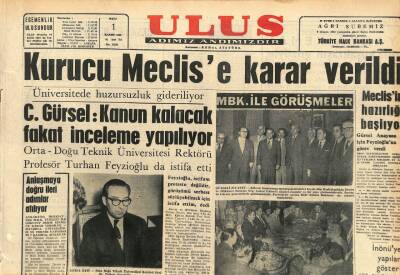 Ulus Gazetesi 1 Kasım 1960 - Kurucu Meclise Karar Verildi GZ110126 - 1