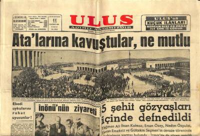 Ulus Gazetesi 11 Haziran 1960 - Aksal Başarılı Bir Ameliyat Geçirdi - Atalarına Kavuştular , Ne Mutlu GZ92469 - 1