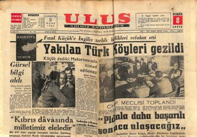 Ulus Gazetesi 11 Ocak 1964 - Suriye Hükümeti Türklerin Toprak , Mallarına El Koydu GZ90391 - 1