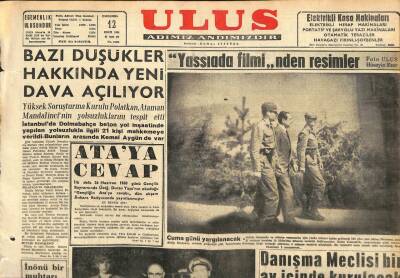 Ulus Gazetesi 12 Ekim 1960 - Yassıadadan Resimler GZ110144 - 1