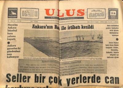 Ulus Gazetesi 14 Mart 1968 - Ankaranın Batı İle İrtibatı Kesildi GZ76741 - 1