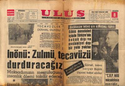 Ulus Gazetesi 15 Mart 1964 - 500 Bin Liralık Döviz Kaçakçılığı GZ90336 - 1