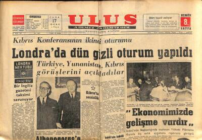 Ulus Gazetesi 17 Ocak 1964 - Bedri Baykamın Sergisi Cenevrede Bugün Açılıyor GZ90397 - 1