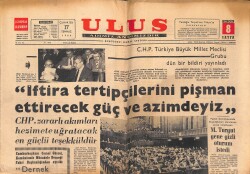 Ulus Gazetesi 17 Temmuz 1965 - Yeni İş Kanunu Millet Meclisinde Kabul Edildi - Mariner Görev Yapıyor GZ147258