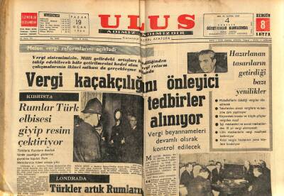 Ulus Gazetesi 19 Ocak 1964 - Mazotu Donan Güney Ekspres, Yolda Kaldı GZ90355 - 1