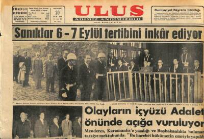 Ulus Gazetesi 20 Ekim 1960 - Kral Hüseyin 2 Saat Esenboğada Kaldı GZ110138 - 1