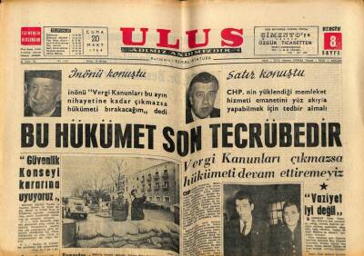 Ulus Gazetesi 20 Mart 1964 - Kıbrısta Kısa Süren Bir Çarpışma Oldu GZ91033 - 1