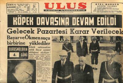 Ulus Gazetesi 21 Ekim 1960 - Köpek Davasına Devam Edildi GZ110137 - 1