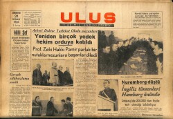 Ulus Gazetesi 21 Nisan 1945 - Nuremberg Düştü İngiliz Tümenleri Hamburg Önünde GZ71244 - 2