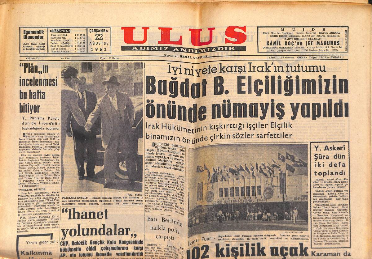 Ulus Gazetesi 22 Ağustos 1965 - Sarışın Rüyanın Bitişi Hiç Umulmayacak Şekilde Oldu: Lillian Harvey GZ147260 - 1
