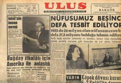 Ulus Gazetesi 23 Ekim 1960 - Buğday İthalatı İçin Amerika İle Anlaştık GZ110135 - 1