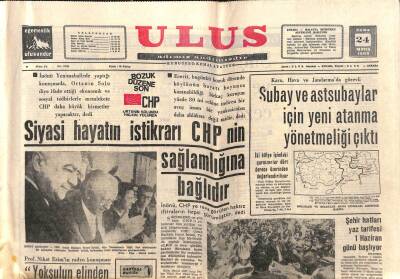 Ulus Gazetesi 24 Mayıs 1968 - Bir Amerikan Firmasında İşçiler Dün Greve Başladı GZ82049 - 1