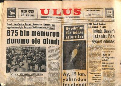 Ulus Gazetesi 24 Mayıs 1969 - Konyada Dün İki Jet Uçağı Yere Saplandı GZ109872 - 1