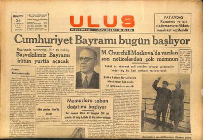 Ulus Gazetesi 28 Ekim 1944 - Memurlara Sabun Dağıtımı Başlıyor GZ71233 - 2