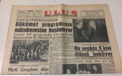 Ulus Gazetesi 29 Kasım 1961 - Futbol Federasyonu Yarın Toplanacak - GZ15513 - 2